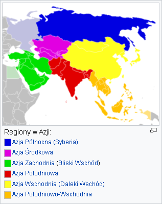 Obraz przedstawia regiony Azji.